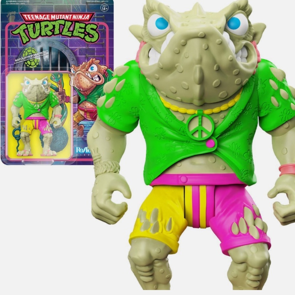 Napoleon Bonafrog TMNT Teenage Mutant Ninja Turtles Super7 Reaction Figure